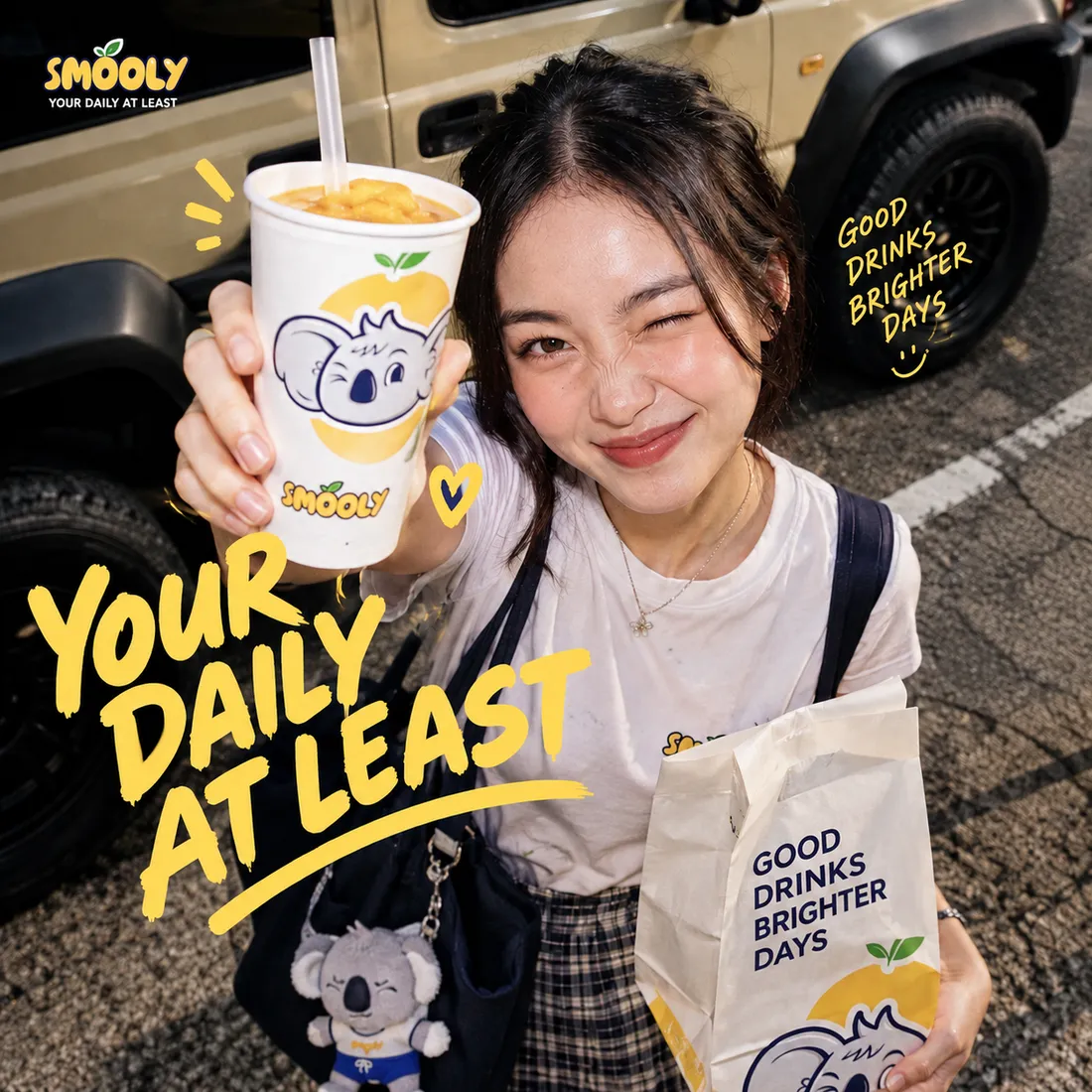 Pelanggan Smooly bawa jus segar